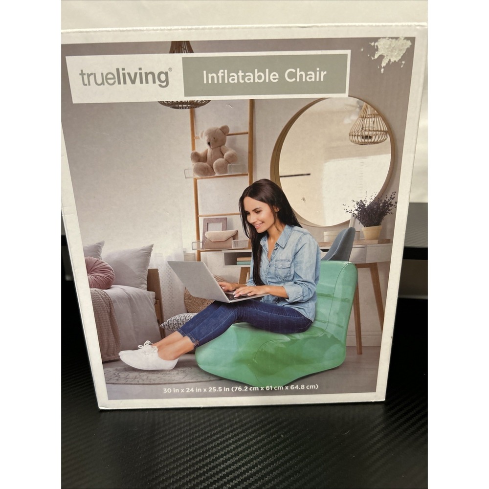 TruLiving 30" X 24" Inflatable Chair. Great for Reading, Gaming.